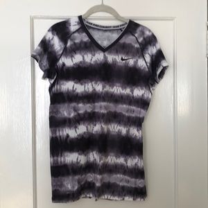 Nike Pro Combat Fitted Dri-Fit Top Tie Dye, Medium
